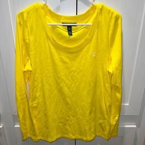 Women’s yellow xl Ralph Lauren long sleeve